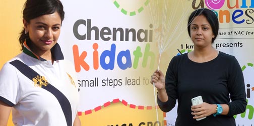 Jyothika, Pooja Kumar flagged off Chennai Kidathon